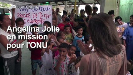 Colombie: Angelina Jolie à la frontière avec le Venezuela