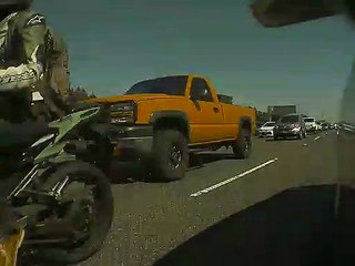 Motorcyclist Messes with Mirror