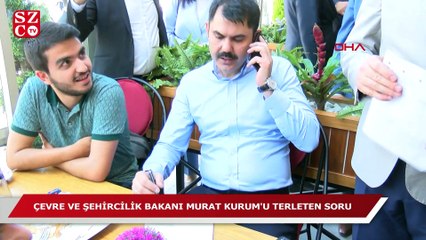 Öğrencilerden Bakan Murat Kurum’u terleten matematik sorusu!