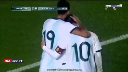 اهداف ميسي اليوم ضد نيكاراغوا ثنائية رائعة  الارجنتين ونيكاراغوا