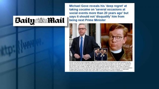 Il ministro Michael Gove si confessa: Da giovane ho fatto uso di cocaina