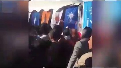 Akşener ziyaretinde AKP'liler ile İyi Partililer arasında arbede