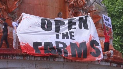 راهپیمایی کنشگران حقوق حیوانات در فرانسه