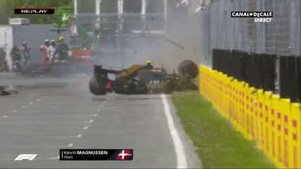 Grand Prix du Canada - Gros crash de Magnussen lors des qualifications