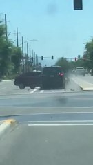 VIDEO: Wrong-way driver crashes into car in Mesa