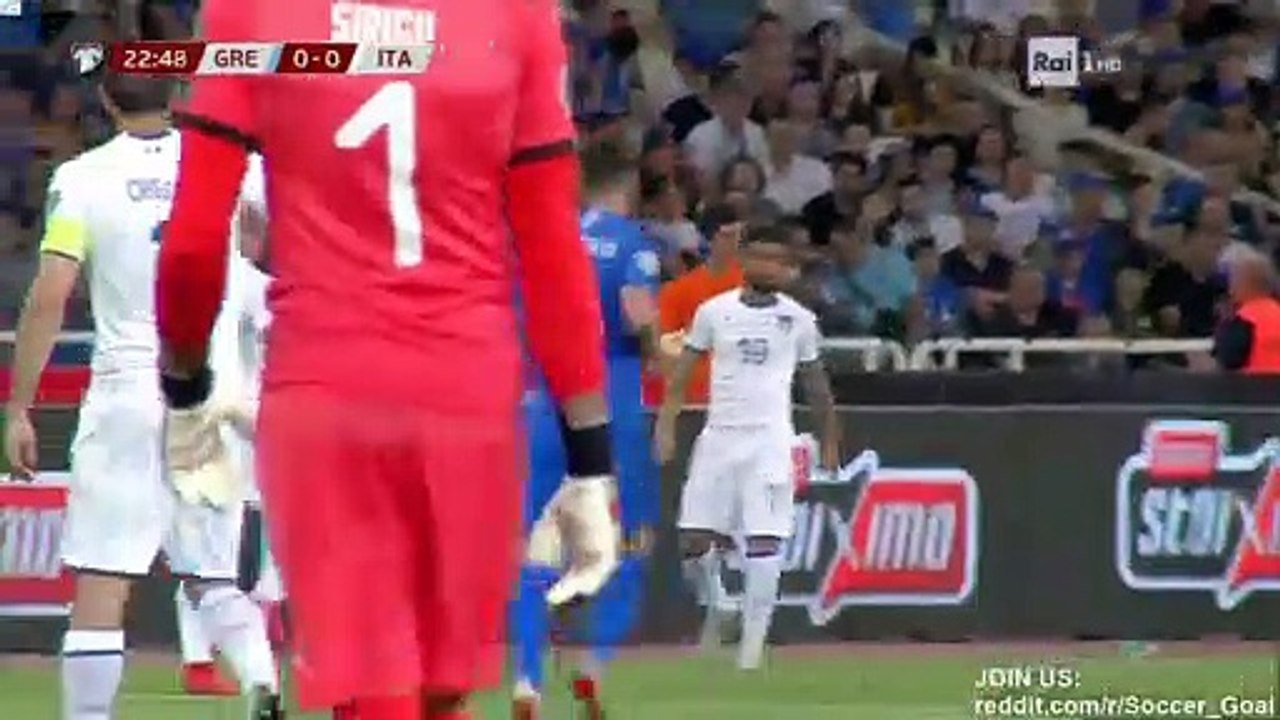 Nicolo Barella Goal HD - Greece 0 - 1 Italy - 08.06.2019 (Full Replay)