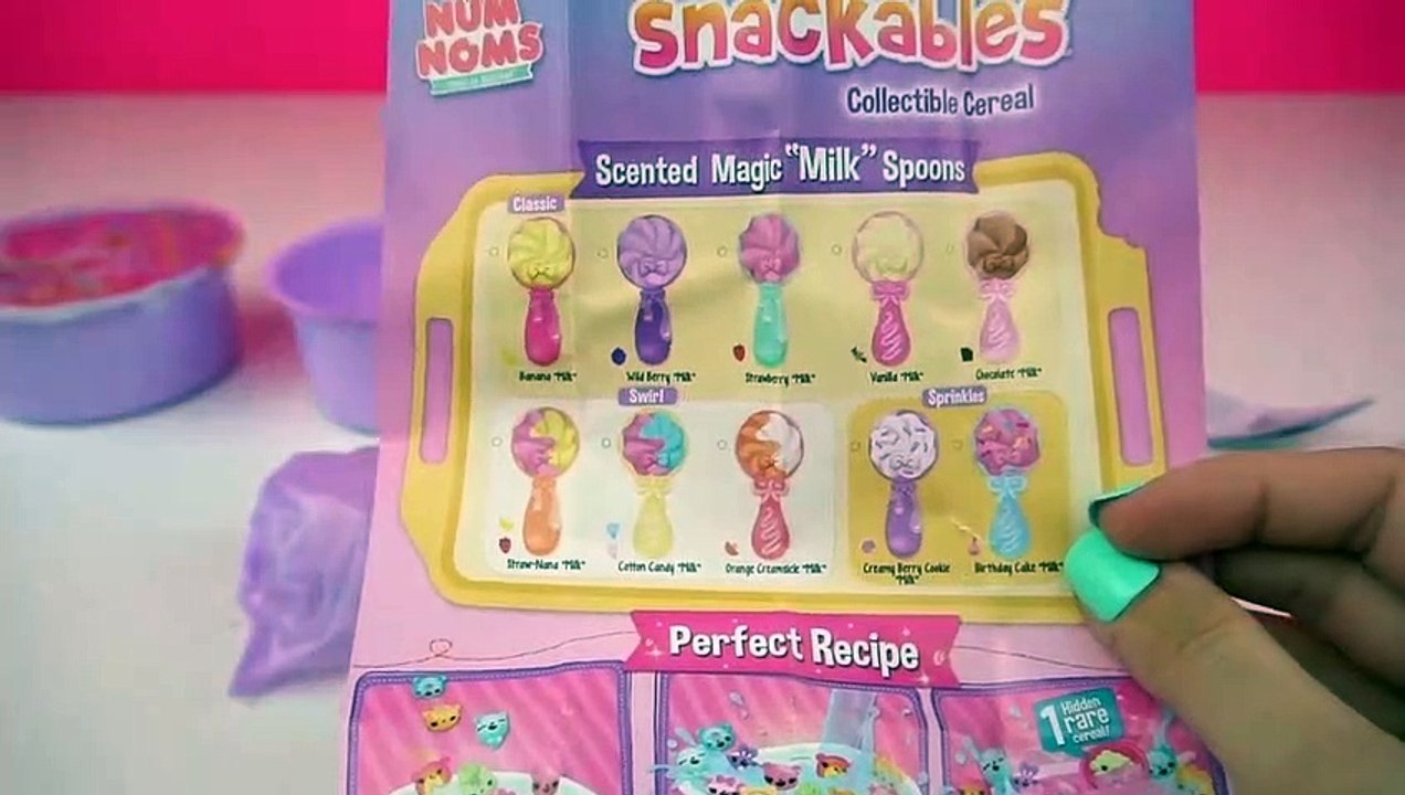 DIY Slime Facil de Leche y Cereal de Juguetes Num Noms Efervescentes