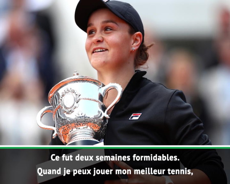 Roland-Garros - Barty : "Les étoiles étaient alignées"