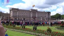 Queen’s birthday: Red Arrows fly over Buckingham Palace