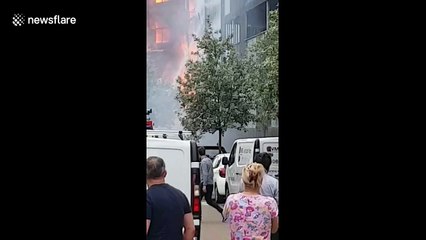 20 flats destroyed by massive fire in east London’s Barking