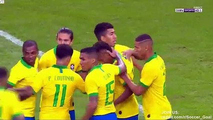 David Neres Goal HD - Brazil 5 - 0 Honduras - 09.06.2019 (Full Replay)