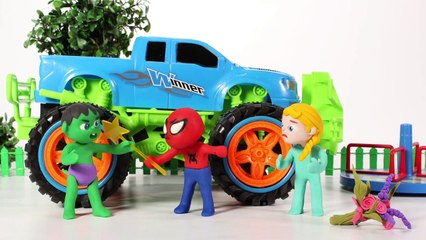 KIDS PLAYING IN A SLIME POOL ❤ PLAY DOH CARTOONS FOR KIDS