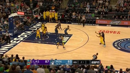Odyssey Sims Assists in Minnesota Lynx vs. Los Angeles Sparks
