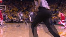 Draymond's bounce pass sets up Iguodala dunk