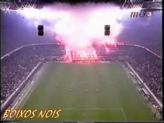 الشوط الثاني مباراة ميلان و برشلونة 3-3 دوري ابطال اوروبا 2001