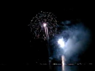 Feu d'artifice Juan les Pins 14 juillet 2007