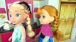 Doll Bedroom Morning Routine in Grand Hotel Room with Frozen Elsa Anna American Girl Dolls