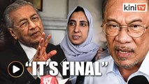 Drama over Latheefa's appointment continues, but Dr Mahathir says it's final