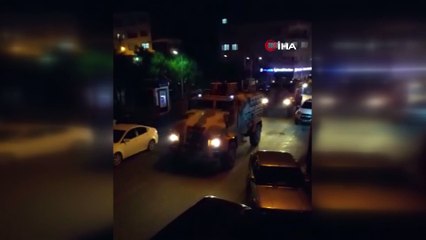 Suriye sınırına alkışlar eşliğinde askeri sevkiyat