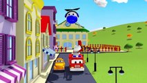 The Car Patrol: fire truck and police car : Where is Tom the Tow Truck in Car City ?