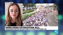 Protests against Hong Kong extradition plan with China - interview with journalist Katrin Buchenbacher