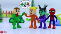 SUPERHERO BABY PRETEND PLAY MIRROR  Play Doh Cartoons For Kids