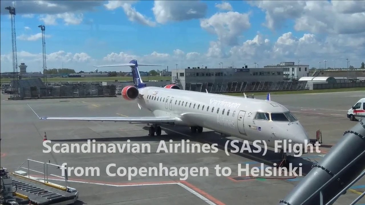 Scandinavian Airlines (SAS) Flight from Copenhagen to Helsinki