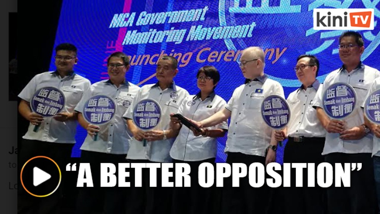 MCA launches campaign to keep Harapan gov't in check
