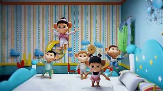 Five Little Monkeys Jumping On The Bed | 3D Children Nursery Rhyme | Songs HD