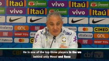 Neymar behind only Messi and Ronaldo - Tite