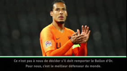 Pays-Bas - Wijnaldum : "van Dijk mérite de remporter le Ballon d'Or"
