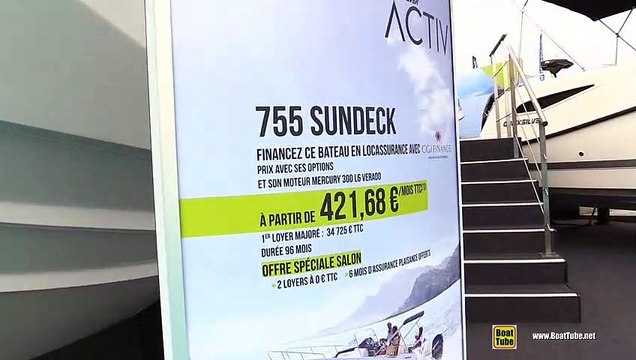 2019 Quicksilver Activ 755 Sundeck Boat - Walkaround - 2018 Cannes Yachting Festival