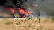 Marmaris’te yolcu otobüsü cayır cayır yandı, 25 yolcu ölümden döndü