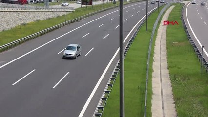 BOLU Tatilin son gününde TEM'in Bolu geçişi rahat