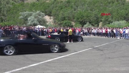 GÜMÜŞHANE Modifiye araç tutkunları, Gümüşhane'de buluştu