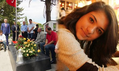 Şehit Aybüke öğretmen kabri başında anıldı