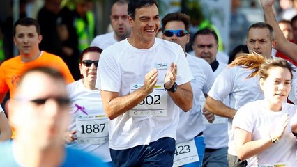 Pedro Sánchez corre contra la violencia machista