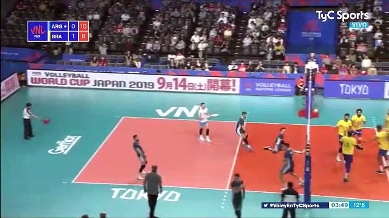 Volley Nations League Argentina vs. Brasil Vídeo Dailymotion