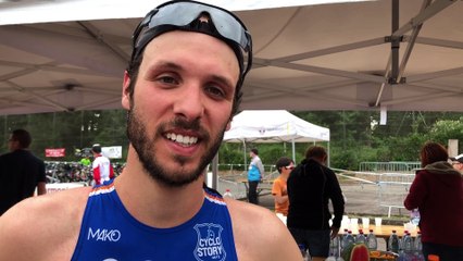 Réaction de Thomas Sayer après sa victoire sur le Triathlon d’Epinal (format M)