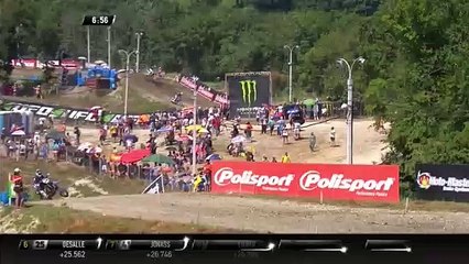 Clement Desalle passes Jeremy Seewer - MXGP Race 1 - Patron MXGP of Russia 2019