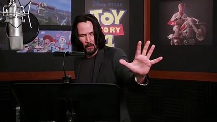 Keanu Reeves : behind the scenes of Toy Story 4