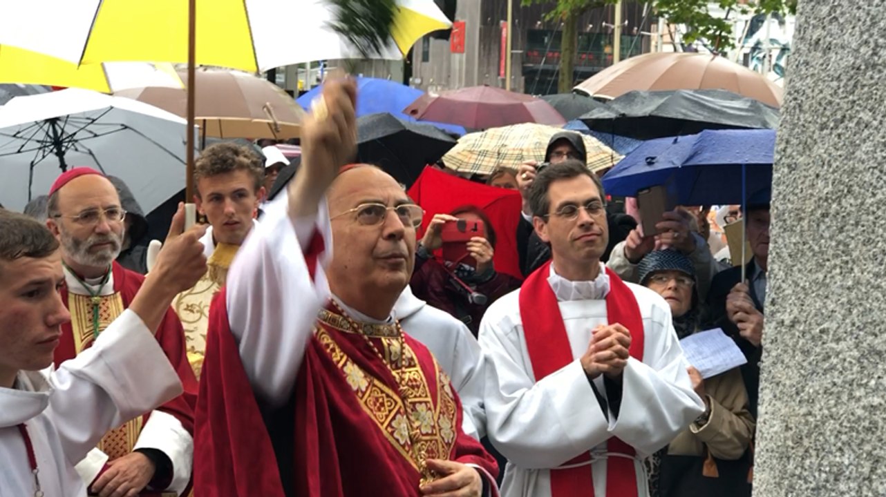 Bénédiction de la statue de Saint-Vincent Ferrier
