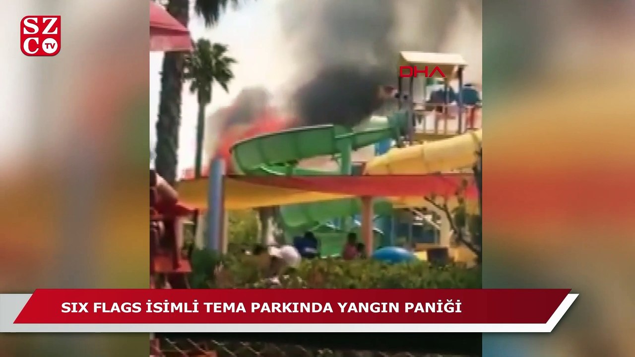 ABD'de tema parkı yakınında çıkan yangın büyük paniğe neden oldu