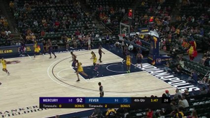 Kennedy Burke 3-pointers in Indiana Fever vs. Phoenix Mercury