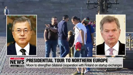 Moon's eight day trip to Northern Europe begins in Finland