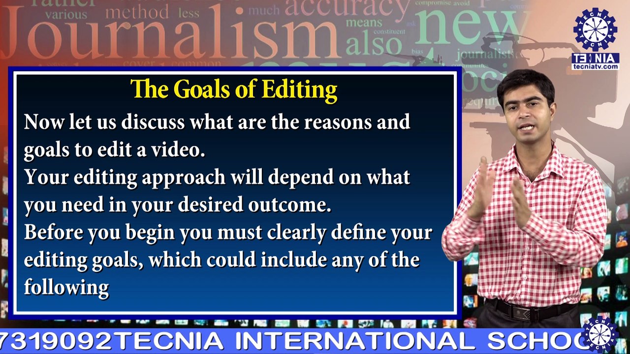 Mr. Abhik || Concept of Video Editing || BAJMC || TIAS || TECNIA || TECNIA TV