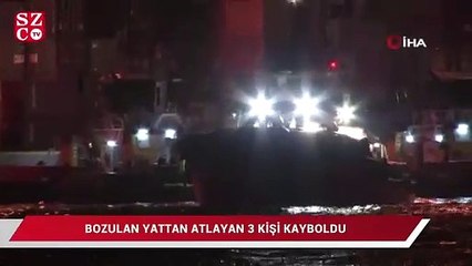 Kurşunlu açıklarında bozulan yattan atlayan 3 kişi kayboldu