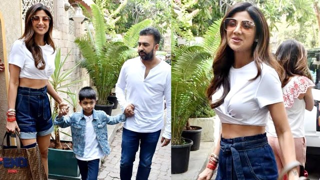 Shilpa Shetty Birthday Celebration With Family _ Raj Kundra , Viaan Kundra