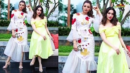 South Superstar Tamannaah Bhatia & Kajal Aggarwal Share Some Funny Moments