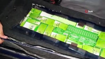 Otomobilin her tarafından kaçak sigara çıktı